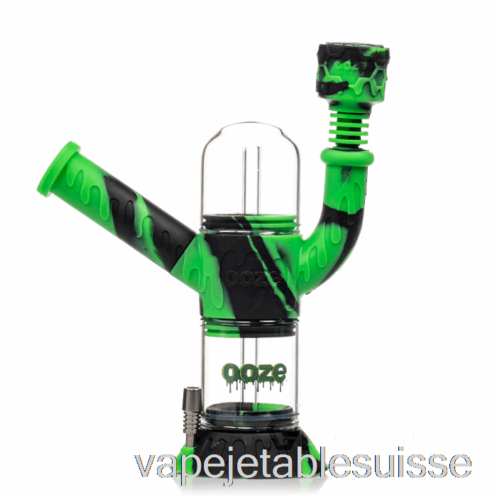 Vape Suisse Ooze Cranium Pipe à Eau En Silicone Caméléon (noir / Vert)
